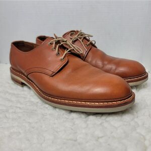 Allen Edmonds Nomad Mens Derby Shoes Size 10.5 Brown Leather Plain Toe Oxford